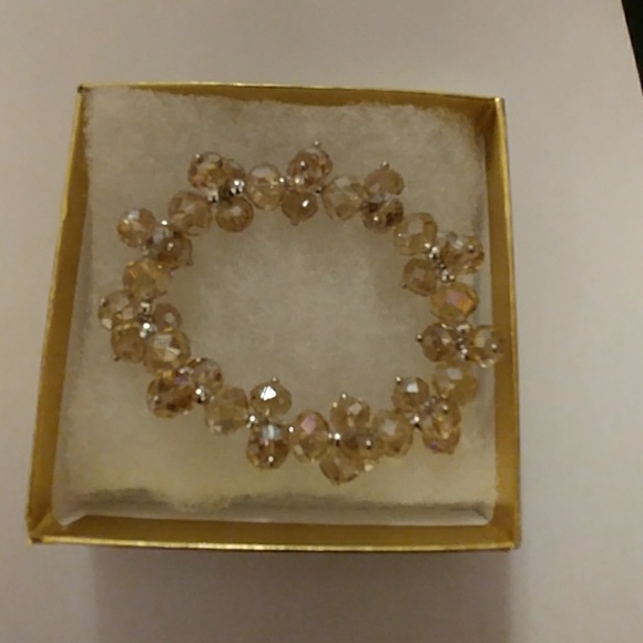 Gold Metallic Crystal Bracelet - Picture 8 of 8